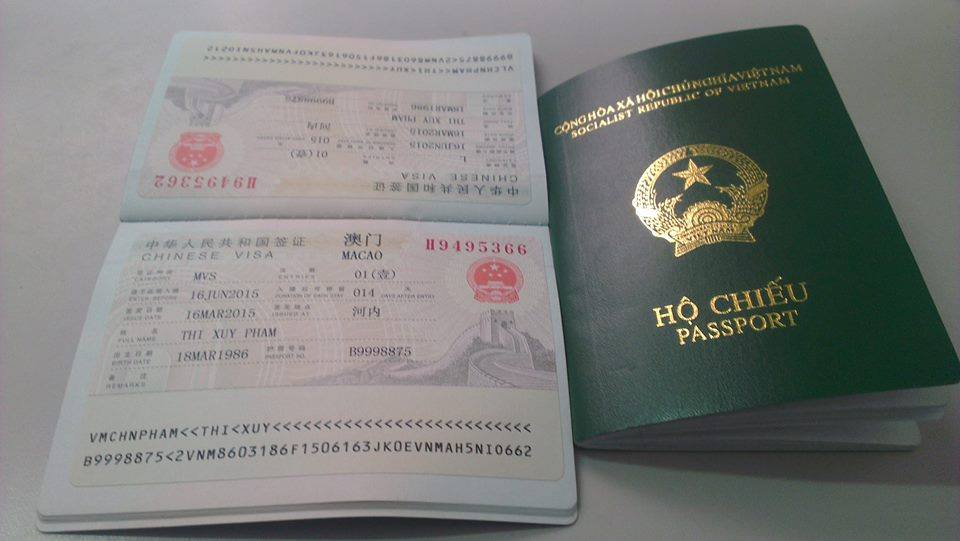 Để làm visa Macau bắt buộc bạn phải làm visa Trung Quốc 